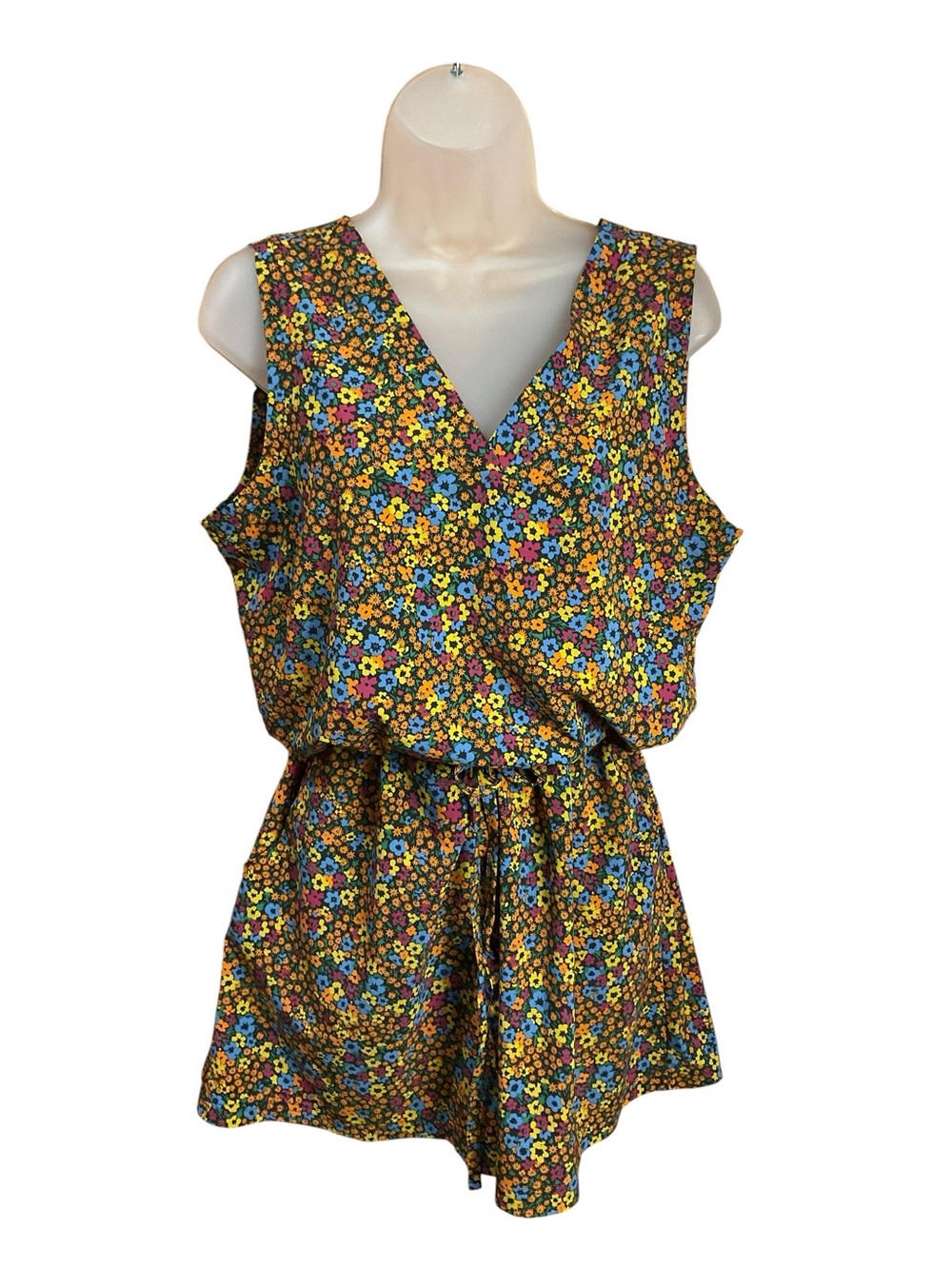 Toad&Co Sunkissed Liv Romper Floral Print UPF 50 Quick Dry Size L - Picture 5 of 9